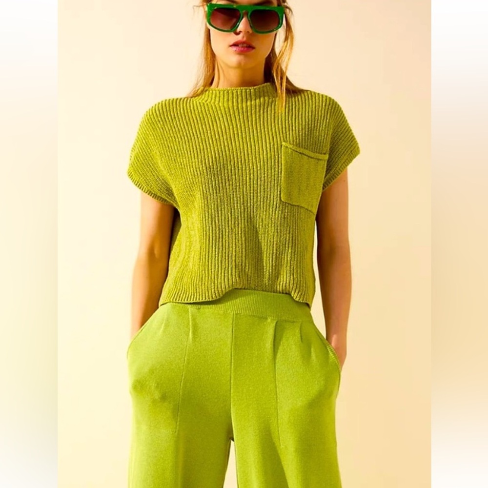 Free People Lime Freya Sweater Set (s) - Picture 2 of 3